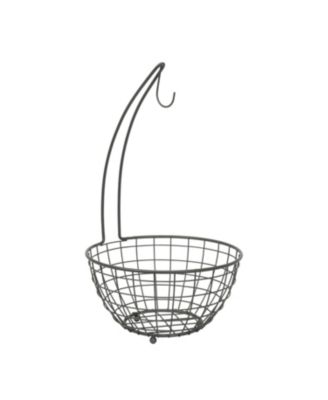 Tovolo - Grid Small Fruit Tree, Space Saving Fruit Holder with Attached Banana Stand, Open Basket Design to Keep Produce Fresh Longe