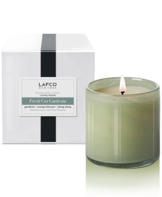 LAFCO New York - Fresh Cut Gardenia Living Room Signature Candle, 15.5-oz.