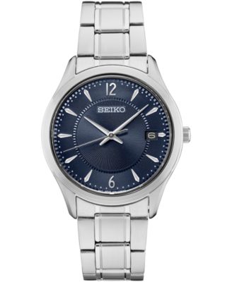 Seiko - Men's Essential Stainless Steel Bracelet Watch 39mm