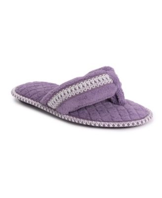 Muk Luks - Women's Darlene Micro-Chenille Thong Slippers
