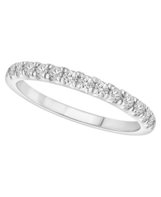 Macy's Brand - Certified Diamond 1/4 ct. t.w. Pave Band in 14K White Gold or Yellow Gold