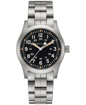Hamilton - Men's Swiss Khaki Field Stainless Steel Bracelet Watch 42mm