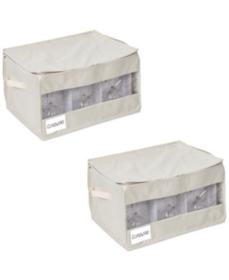 Honey Can Do - Stemware Storage Boxes, Set of 2