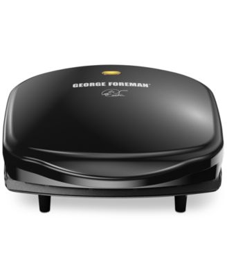George Foreman - 2-Serving Classic Plate Electric Indoor Grill & Panini Press
