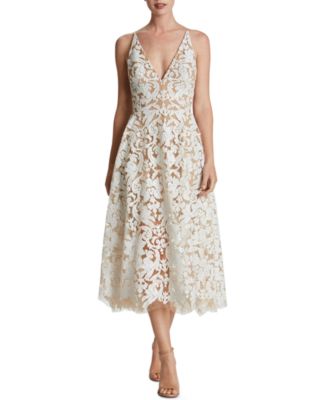 Dress the Population - Blair Lace Midi Dress