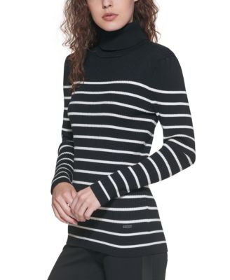 dkny ribbed turtleneck sweater
