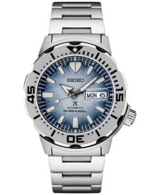 Seiko - Men's Automatic Prospex Special Edition Stainless Steel Bracelet Watch 42mm