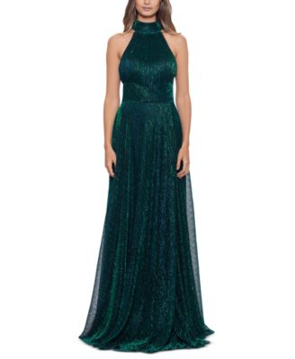 Betsy & Adam - Metallic Halter Gown
