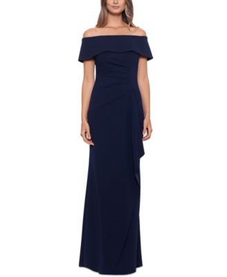 XSCAPE - Petite Off-The-Shoulder Gown