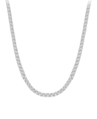 Macy's Brand - Men's Diamond 24" Tennis Necklace (8 ct. t.w.) in 14k White Gold