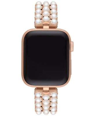 kate spade new york - Imitation Pearl Gold-Tone Stainless Steel 38/40mm Bracelet for Apple Watch&reg;