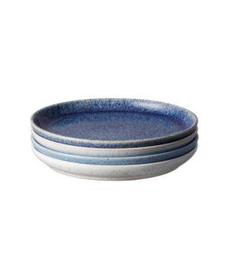 Denby - Studio Blue 4-Pc. Medium Coupe Plate Set