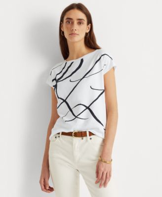 Lauren Ralph Lauren - Logo-Print Short-Sleeve Top
