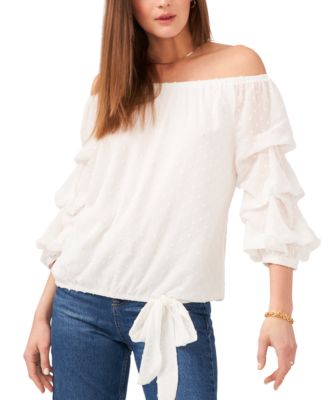 Vince Camuto - Clip-Dot Off-The-Shoulder Top