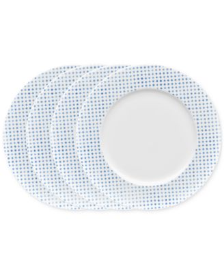 Noritake - Hammock "Dots" Rim Dinner Plates, Set of 4