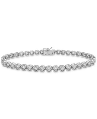 Macy's Brand - Men's Diamond Bracelet (1 ct. t.w.) in Sterling Silver