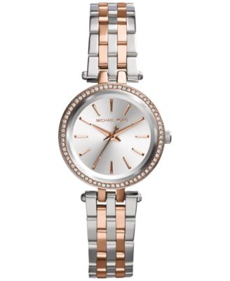 Michael Kors - Women's Petite Darci Two-Tone Stainless Steel Bracelet Watch 26mm MK3298