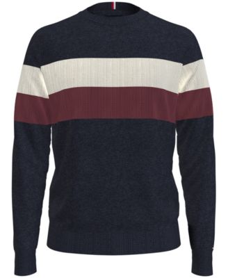 Tommy Hilfiger - Men's Colorblocked Stripe Sweater