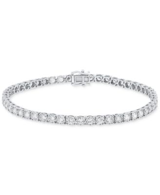 Grown With Love - Unisex Lab Grown Diamond Tennis Bracelet (5 ct. t.w.) in 10k White Gold