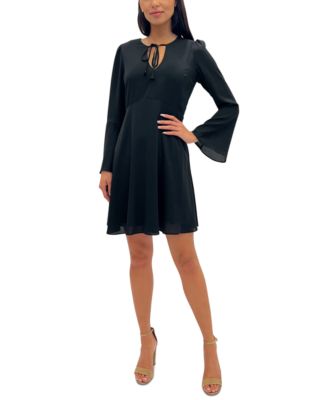 Sam Edelman - Women's V-Neck Bell-Sleeve Mini Dress