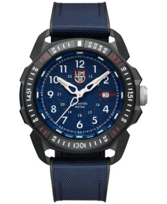 Luminox - Men's Swiss Official ICE-SAR ARCTIC Outdoor Adventure Blue Rubber & Textile Strap Watch 46mm