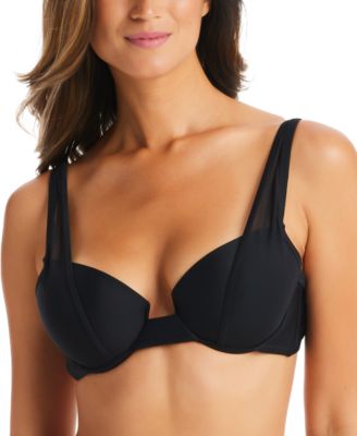 Bar III - Natural Beauty Mesh Strap Sling Balconette Swim Top