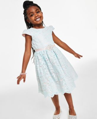 Rare Editions - Girls Scalloped Skirt Dress