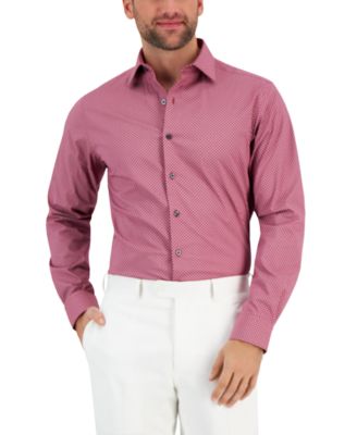 Alfani - Men's Puzzle-Print Dress Shirt