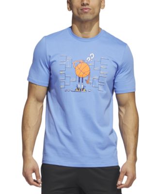 adidas - Men's Lil' Stripe Classic-Fit Basketball Bracket Graphic T-Shirt