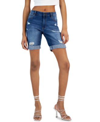 Celebrity Pink - Juniors' Bermuda Denim Shorts