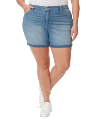 Gloria Vanderbilt - Plus Size Amanda Cuffed Denim Shorts