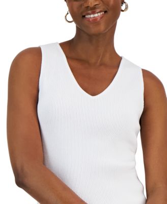 I.N.C. International Concepts - Women's V-Neck Sleeveless Sweater Tank Top
