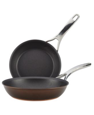 Anolon - Nouvelle Copper Luxe Sable Hard-Anodized Non-Stick Skillet Set