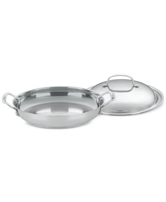 Cuisinart - Chef's Classic Stainless Steel 12" Covered Everyday Pan
