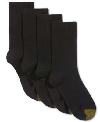 Gold Toe - Women's 4-Pk. Flat Knit Solid Socks