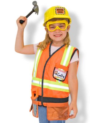 Melissa and Doug - Kids Costume, Construction Worker Dress Up Set