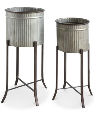 3R Studio - Set of 2 Iron Planters