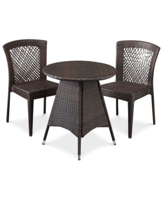 Noble House - Chiese 3-Pc. Dining Set, Quick Ship
