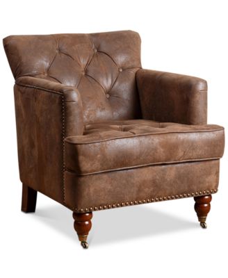 Abbyson Living - Krafton Club Chair, Quick Ship