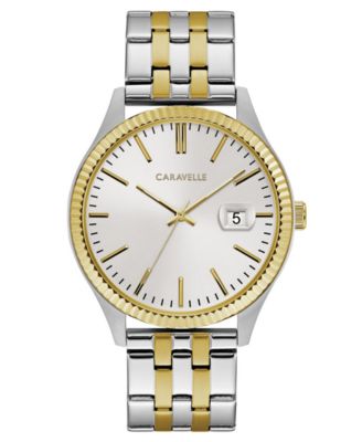 Caravelle - Men's Two-Tone Stainless Steel Bracelet Watch 41mm