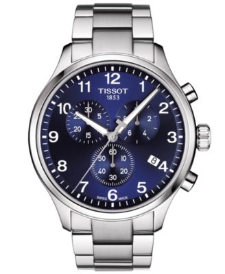 Tissot - Men's Swiss Chronograph Chrono XL Classic T-Sport Stainless Steel Bracelet Watch 45mm