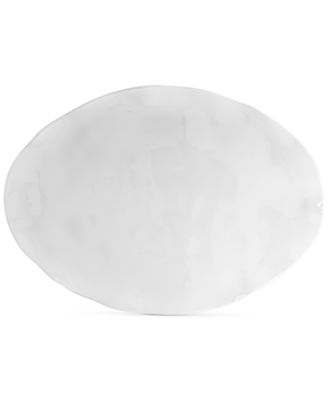 Q Squared - Ruffle Melamine 18" x 13" Large Oval Platter