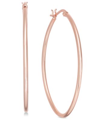 Essentials - Polished Oval Hoop Earrings
