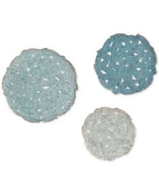 JLA Home - Madison Park Rossi Blue Iron Painted Wall Decor Set of 3