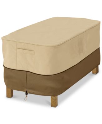 Classic Accessories - Large Rectangle Ottoman Side Table Cover, Quick Ship