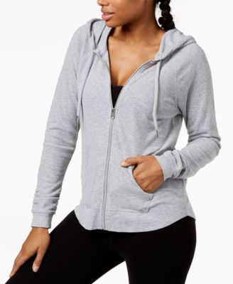 Calvin Klein - Ruched-Sleeve Zip Hoodie, XS-4X