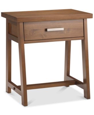 Simpli Home - Ramsee Bedside Table, Quick Ship