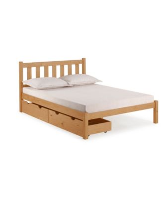 Alaterre Furniture - Poppy Full Bed with Storage Drawers, Cinnamon