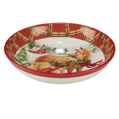 Certified International - Christmas on the Farm Serving/Pasta Bowl