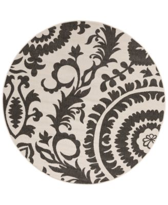 Surya - Alfresco ALF-9612 Black 8'9" Round Area Rug